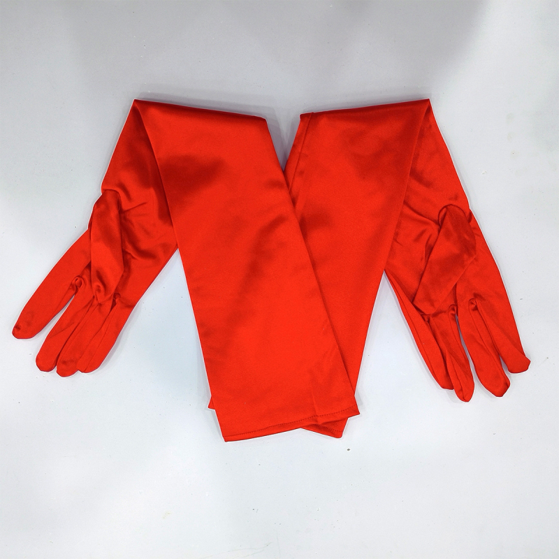 Булчински сатенени дълги ръкавици, ретро стил, минималистичен дизайн, женски, подходящи за всички сезони