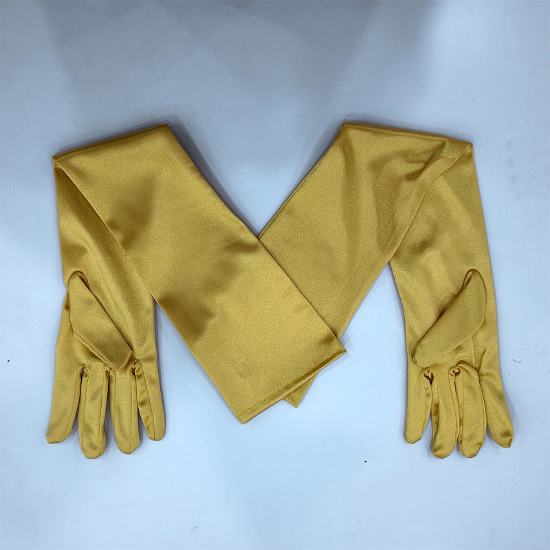 Булчински сатенени дълги ръкавици, ретро стил, минималистичен дизайн, женски, подходящи за всички сезони