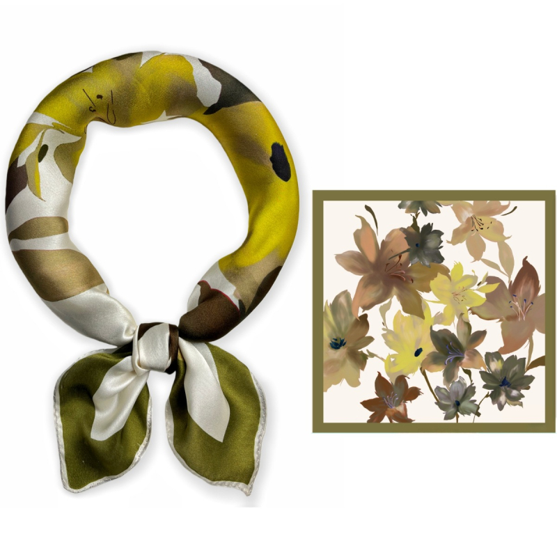 Šal od svile Mulberry Snow — jesen, izdanje proljeće 2025, prilagodljiv