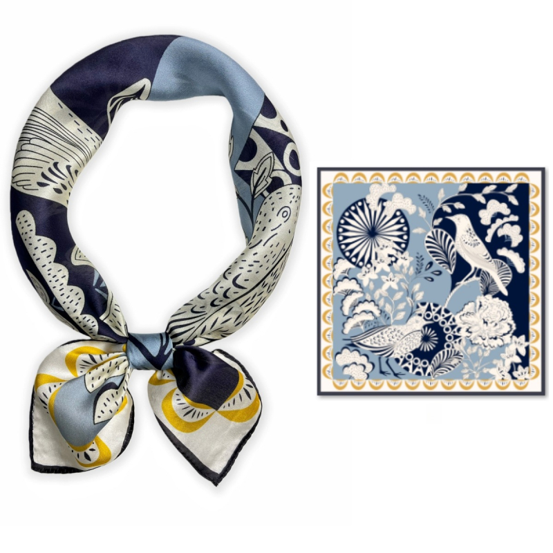 Šal od svile Mulberry Snow — jesen, izdanje proljeće 2025, prilagodljiv