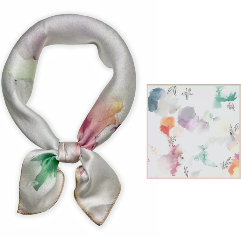 Šal od svile Mulberry Snow — jesen, izdanje proljeće 2025, prilagodljiv