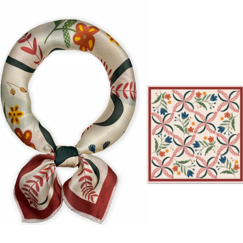 Šal od svile Mulberry Snow — jesen, izdanje proljeće 2025, prilagodljiv