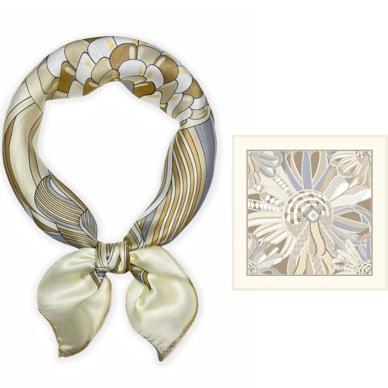 Šal od svile Mulberry Snow — jesen, izdanje proljeće 2025, prilagodljiv