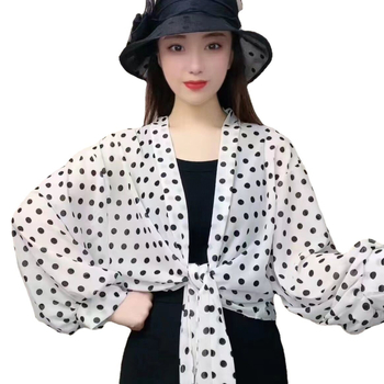 Šifono kardiganas, laisvas kirpimo, kvėpuojantis, UV apsauga, saulės skydas lauko naudojimui, poliesterio šifonas