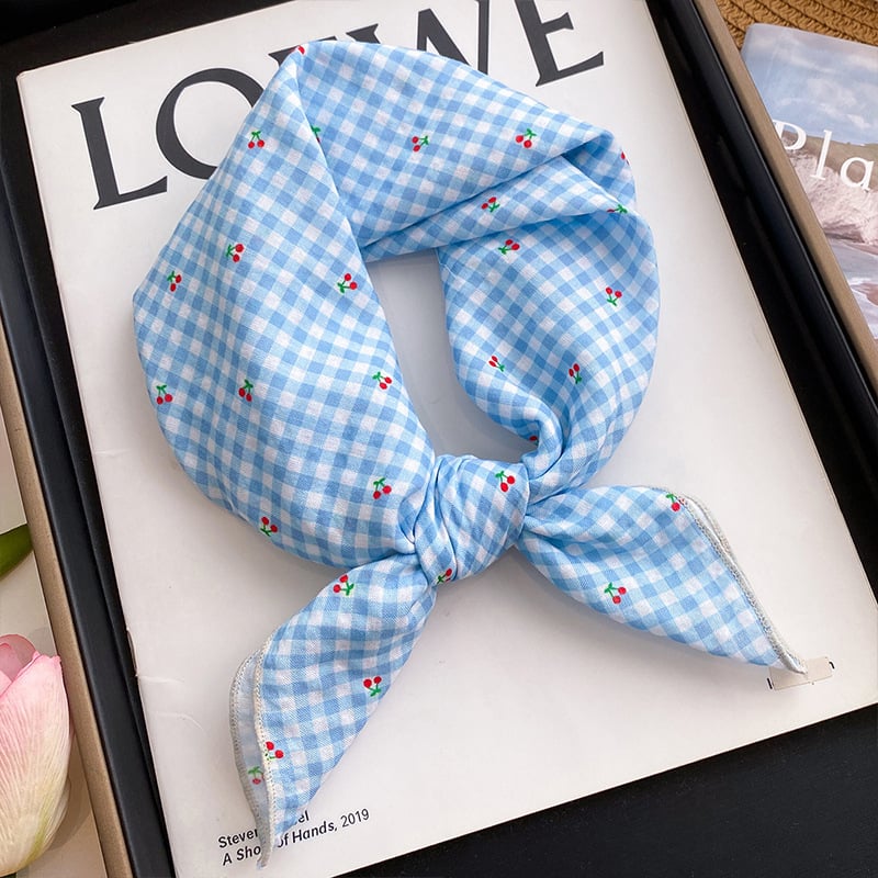 Детски памучно‑ленени ленти за глава и шалчета, унисекс, плътна тъкан, есен