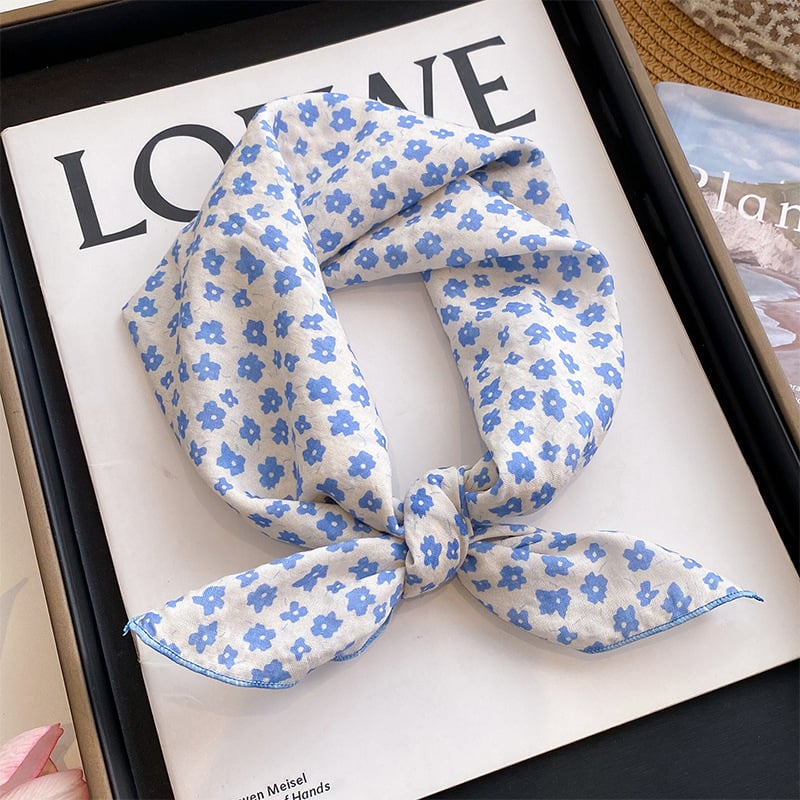 Детски памучно‑ленени ленти за глава и шалчета, унисекс, плътна тъкан, есен