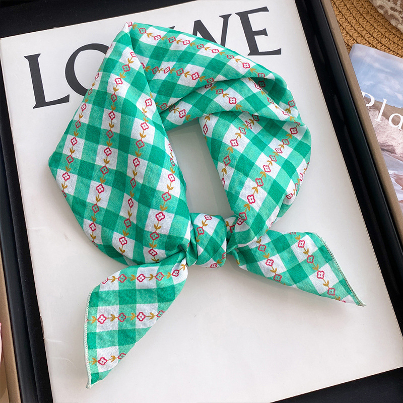 Детски памучно‑ленени ленти за глава и шалчета, унисекс, плътна тъкан, есен