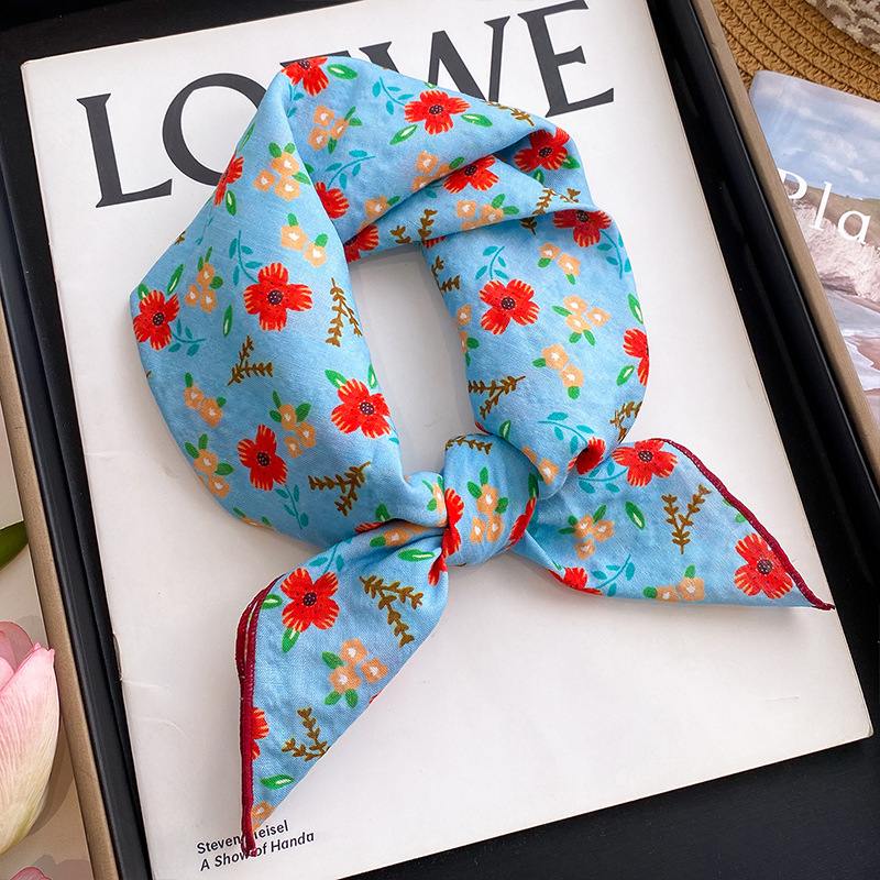 Детски памучно‑ленени ленти за глава и шалчета, унисекс, плътна тъкан, есен