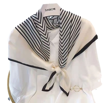 Kvadratni šal brenda Jishong Liangpin, sintetička svila, jesen 2023, gradski stil