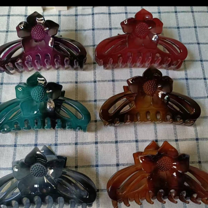 Klip za kosu od smole, cvjetni uzorak, japansko-korejski stil, za djecu, proljeće 2025