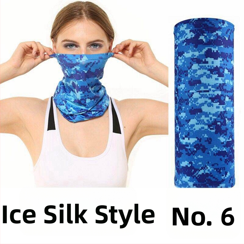 Dviratininko veido kaukė iš Ice Silk audinio, pritaikytas apdorojimas, prekės ženklas Jumping Fruit