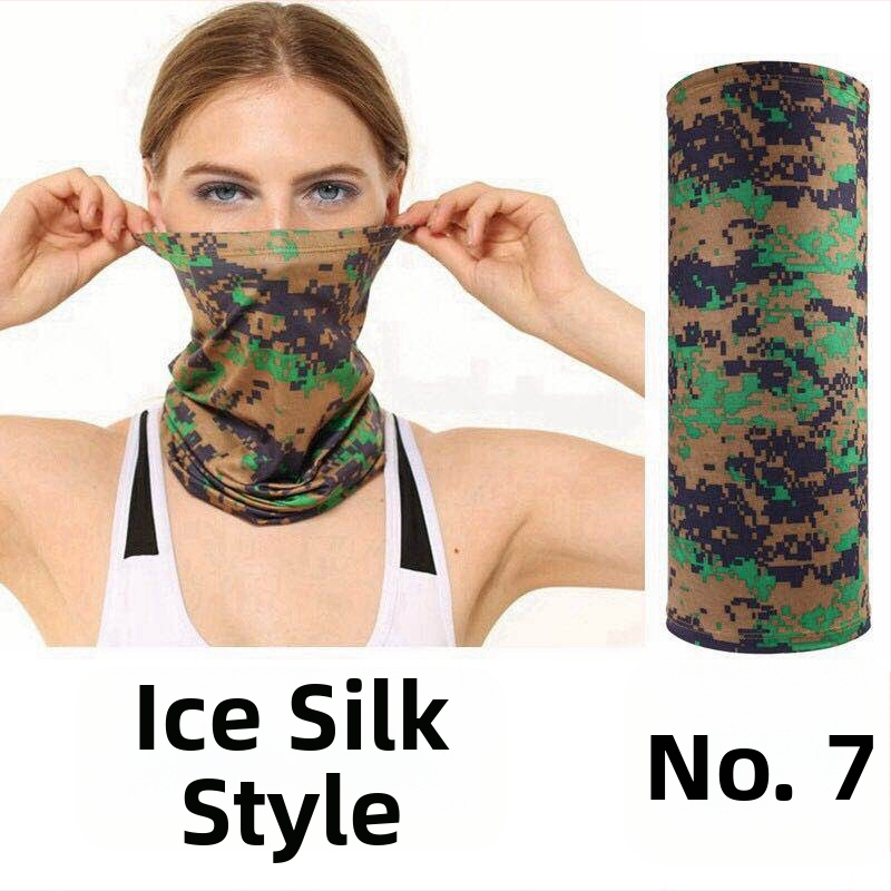 Dviratininko veido kaukė iš Ice Silk audinio, pritaikytas apdorojimas, prekės ženklas Jumping Fruit