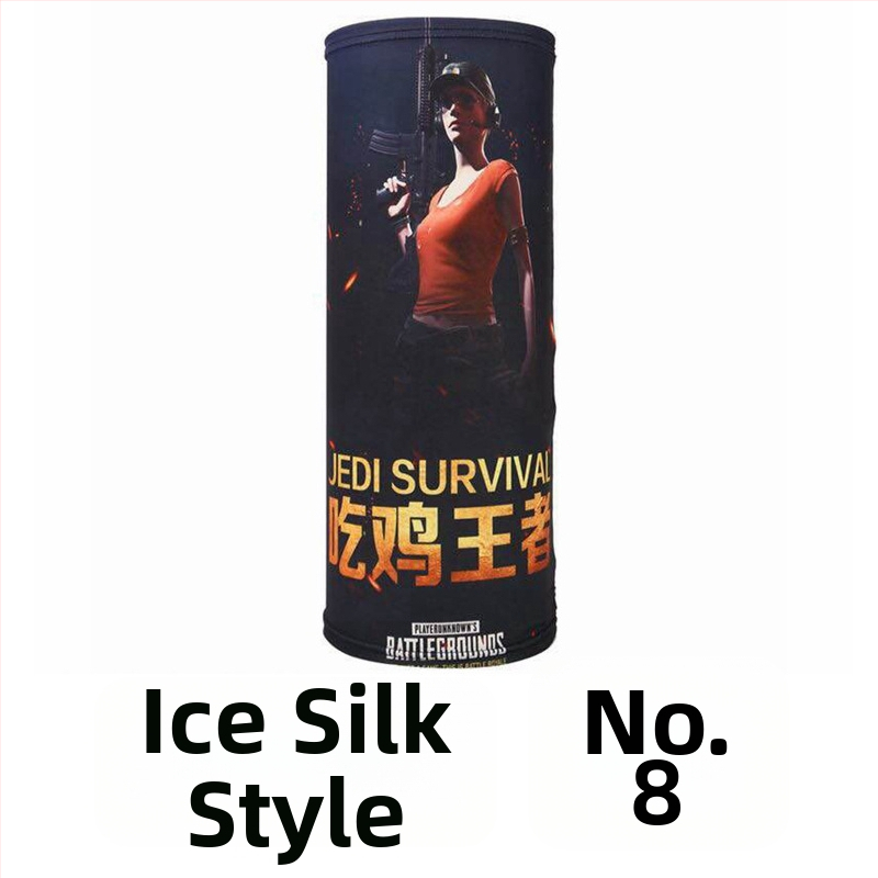 Dviratininko veido kaukė iš Ice Silk audinio, pritaikytas apdorojimas, prekės ženklas Jumping Fruit