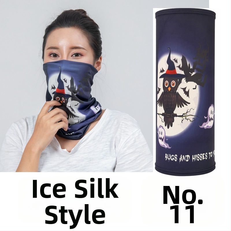 Dviratininko veido kaukė iš Ice Silk audinio, pritaikytas apdorojimas, prekės ženklas Jumping Fruit