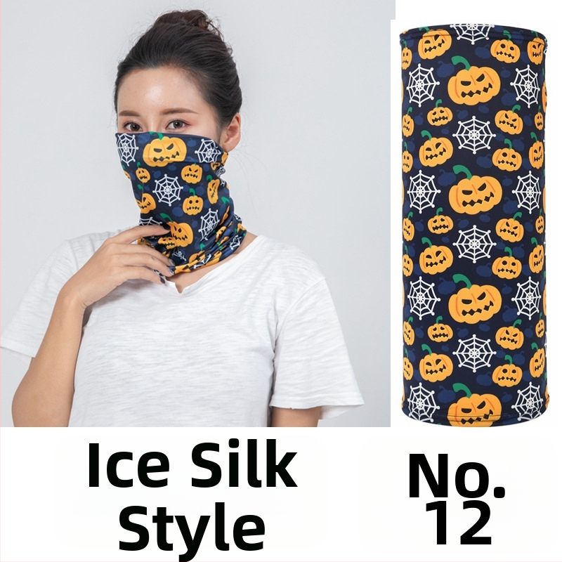 Dviratininko veido kaukė iš Ice Silk audinio, pritaikytas apdorojimas, prekės ženklas Jumping Fruit