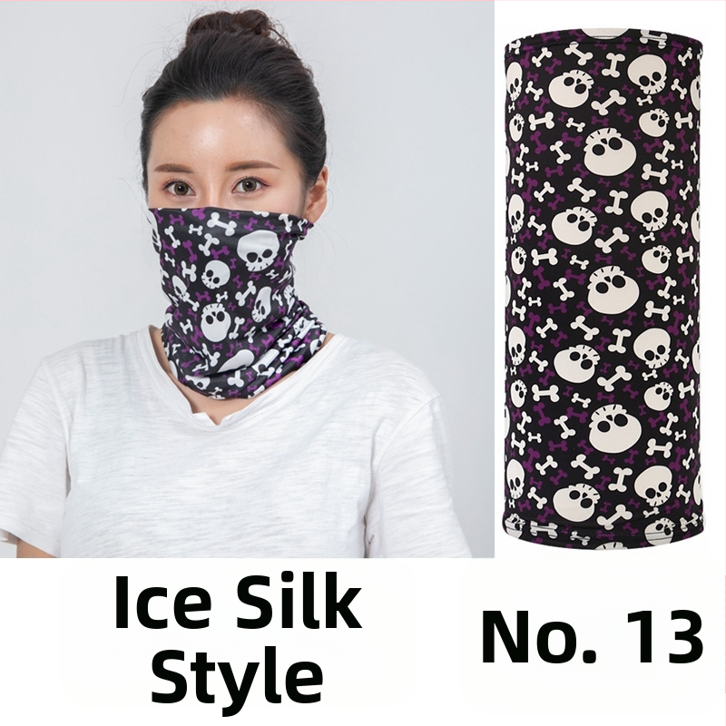 Dviratininko veido kaukė iš Ice Silk audinio, pritaikytas apdorojimas, prekės ženklas Jumping Fruit