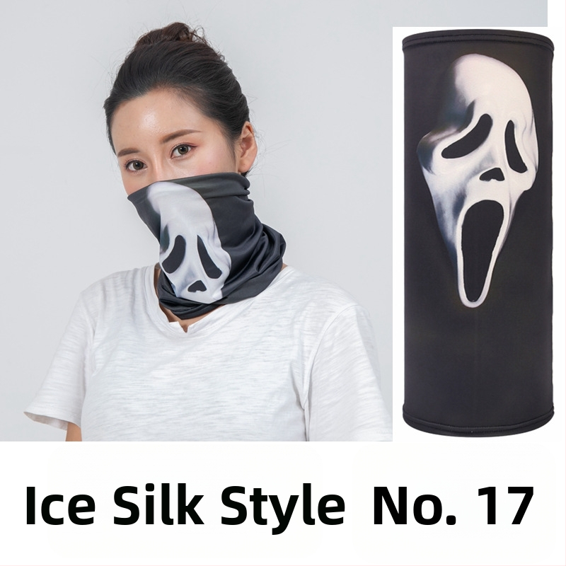 Dviratininko veido kaukė iš Ice Silk audinio, pritaikytas apdorojimas, prekės ženklas Jumping Fruit