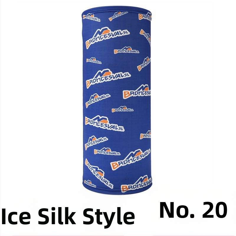 Dviratininko veido kaukė iš Ice Silk audinio, pritaikytas apdorojimas, prekės ženklas Jumping Fruit