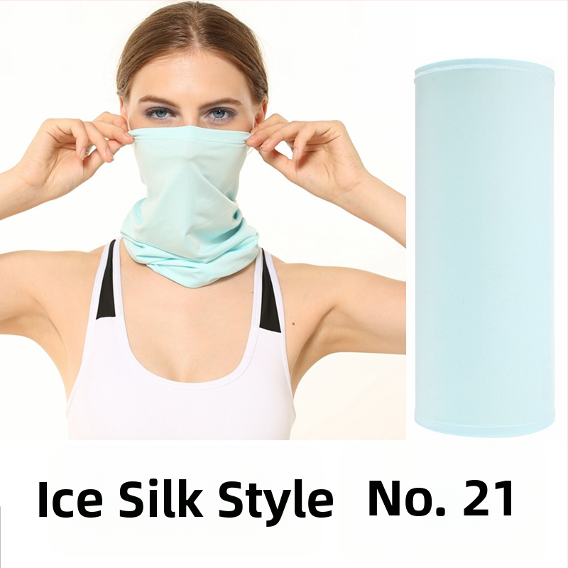 Dviratininko veido kaukė iš Ice Silk audinio, pritaikytas apdorojimas, prekės ženklas Jumping Fruit