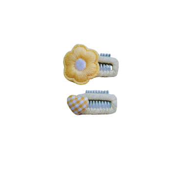 Dječje metalne ukosnice za kosu s cvjetnim motivom, karikaturalni stil, dodatak za kosu