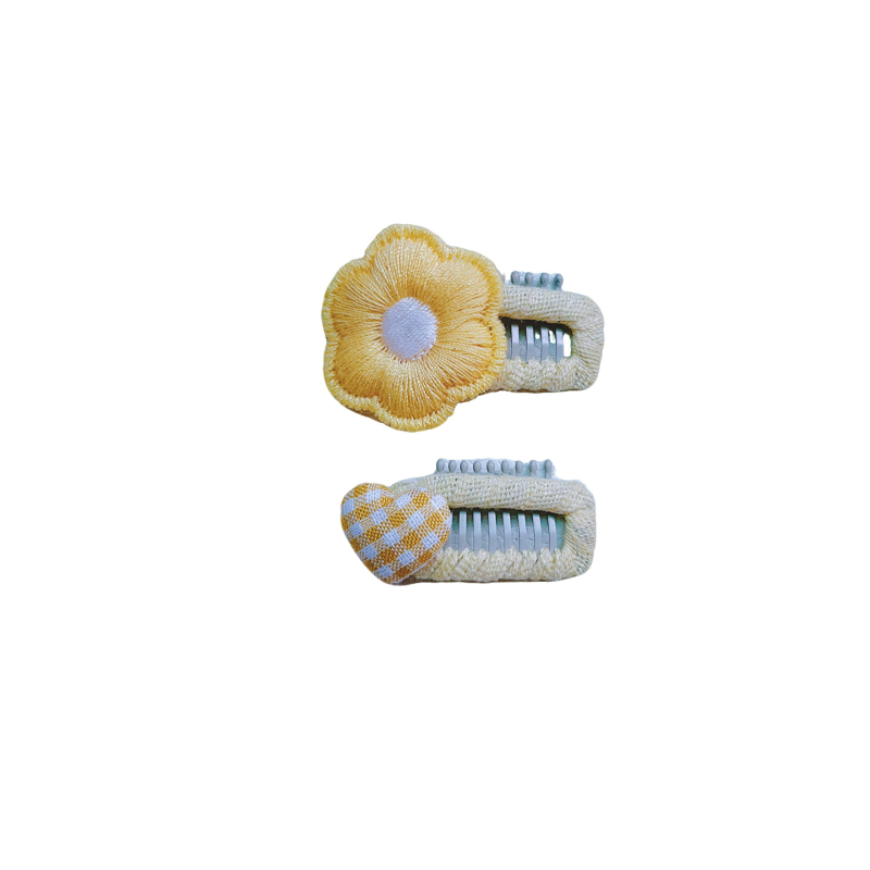 Dječje metalne ukosnice za kosu s cvjetnim motivom, karikaturalni stil, dodatak za kosu