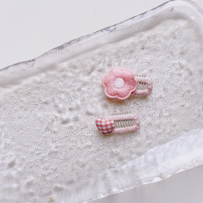 Dječje metalne ukosnice za kosu s cvjetnim motivom, karikaturalni stil, dodatak za kosu