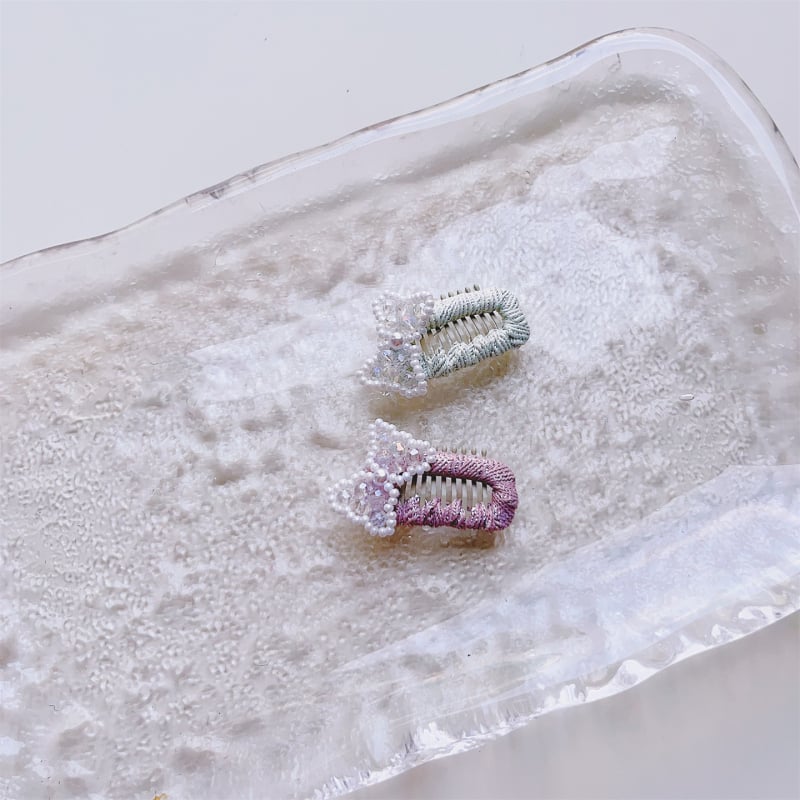 Dječje metalne ukosnice za kosu s cvjetnim motivom, karikaturalni stil, dodatak za kosu