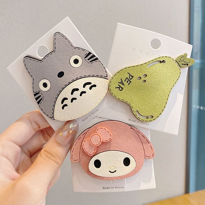 Gyerekeknek készült hajkiegészítő, textíliás Tie-Dye minta, ragasztó hajcsatt, gyümölcs motívumú oldalsó klipsz, virágos design, 0–3 éveseknek