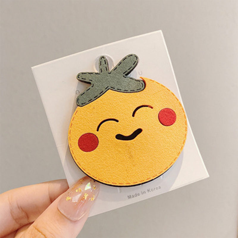 Gyerekeknek készült hajkiegészítő, textíliás Tie-Dye minta, ragasztó hajcsatt, gyümölcs motívumú oldalsó klipsz, virágos design, 0–3 éveseknek