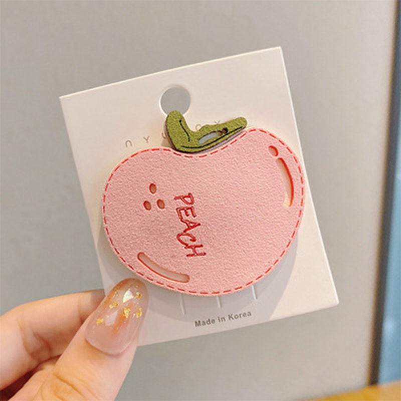 Gyerekeknek készült hajkiegészítő, textíliás Tie-Dye minta, ragasztó hajcsatt, gyümölcs motívumú oldalsó klipsz, virágos design, 0–3 éveseknek