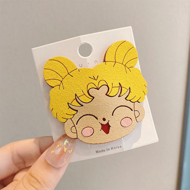 Gyerekeknek készült hajkiegészítő, textíliás Tie-Dye minta, ragasztó hajcsatt, gyümölcs motívumú oldalsó klipsz, virágos design, 0–3 éveseknek