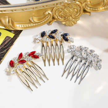 Аксесоар за прическа за ханфу с перли и кристали, сплав (Материал: сплав; Стил: древен; Форма: геометрична; Категория: глава; Година/сезон: есен 2025)