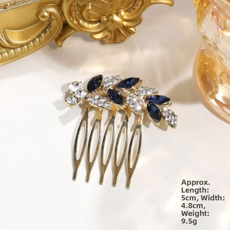 Аксесоар за прическа за ханфу с перли и кристали, сплав (Материал: сплав; Стил: древен; Форма: геометрична; Категория: глава; Година/сезон: есен 2025)