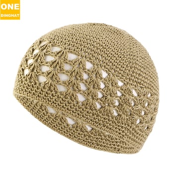 Дамска памучна шапка, ръчно плетена, модерен офис стил, персонализирана поръчка - GATHERTOP