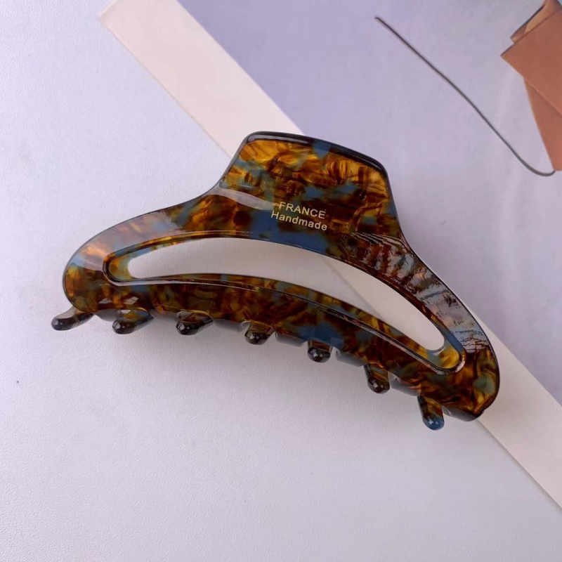 Gripper ušnica za kosu, korejskog stila zlatna oznaka, acetatni dodatak, ručna izrada, retro vintage