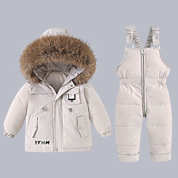 Ziemas kostīmi ar biezu flīsa oderi zēniem un meitenēm, korejiešu stilā, silti un vēja necaurlaidīgi, moderni ziemas mēteļi.