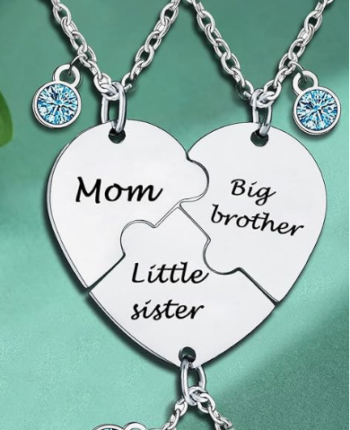 Szív alakú nyaklánc rozsdamentes acélból; medál anyaga: titánacél; lánc típusa: O-gyűrűs lánc; márka Qingqian