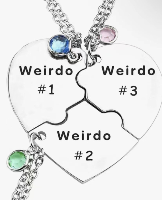 Szív alakú nyaklánc rozsdamentes acélból; medál anyaga: titánacél; lánc típusa: O-gyűrűs lánc; márka Qingqian