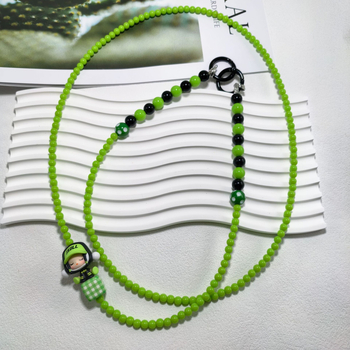 Bubble Mart kaelakee akrüülhelmestega (Akrüül, PVC; Unisex; Geomeetriline kuju; Suvi 2024)