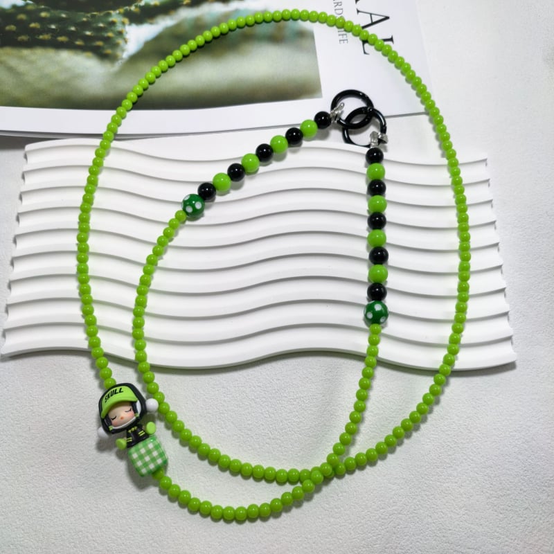 Bubble Mart kaelakee akrüülhelmestega (Akrüül, PVC; Unisex; Geomeetriline kuju; Suvi 2024)