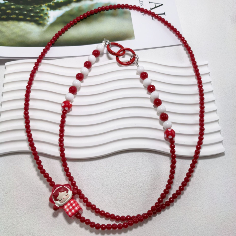 Bubble Mart kaelakee akrüülhelmestega (Akrüül, PVC; Unisex; Geomeetriline kuju; Suvi 2024)