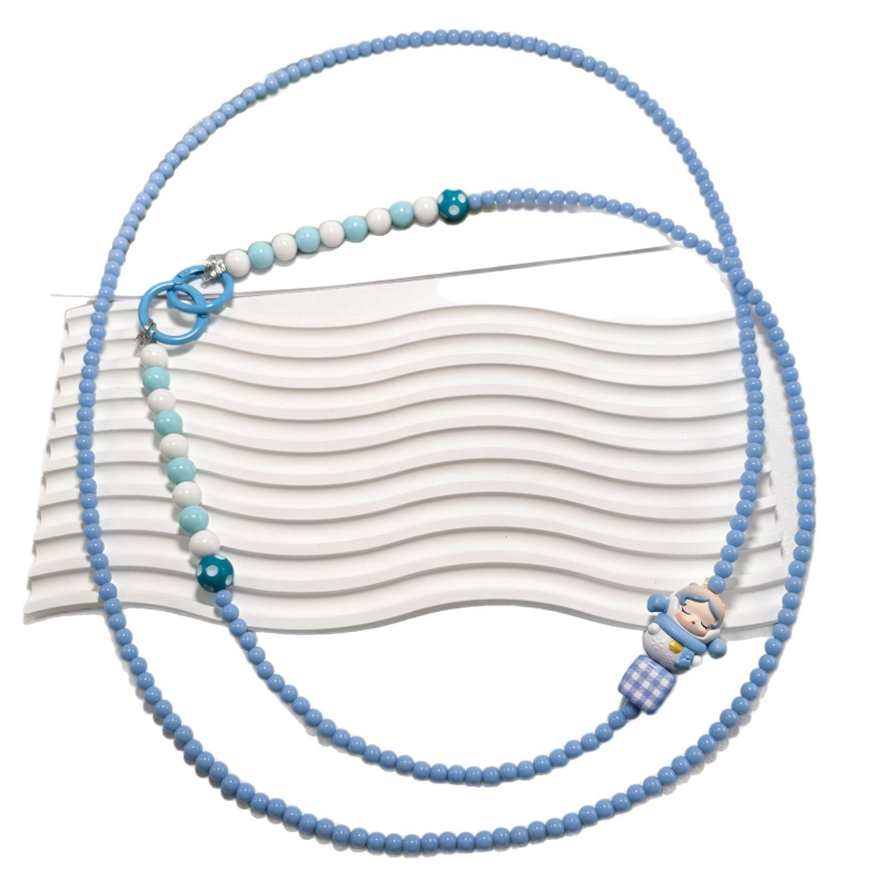 Bubble Mart kaelakee akrüülhelmestega (Akrüül, PVC; Unisex; Geomeetriline kuju; Suvi 2024)