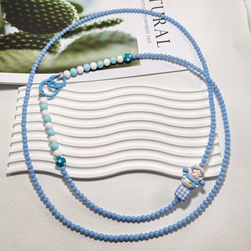 Bubble Mart kaelakee akrüülhelmestega (Akrüül, PVC; Unisex; Geomeetriline kuju; Suvi 2024)