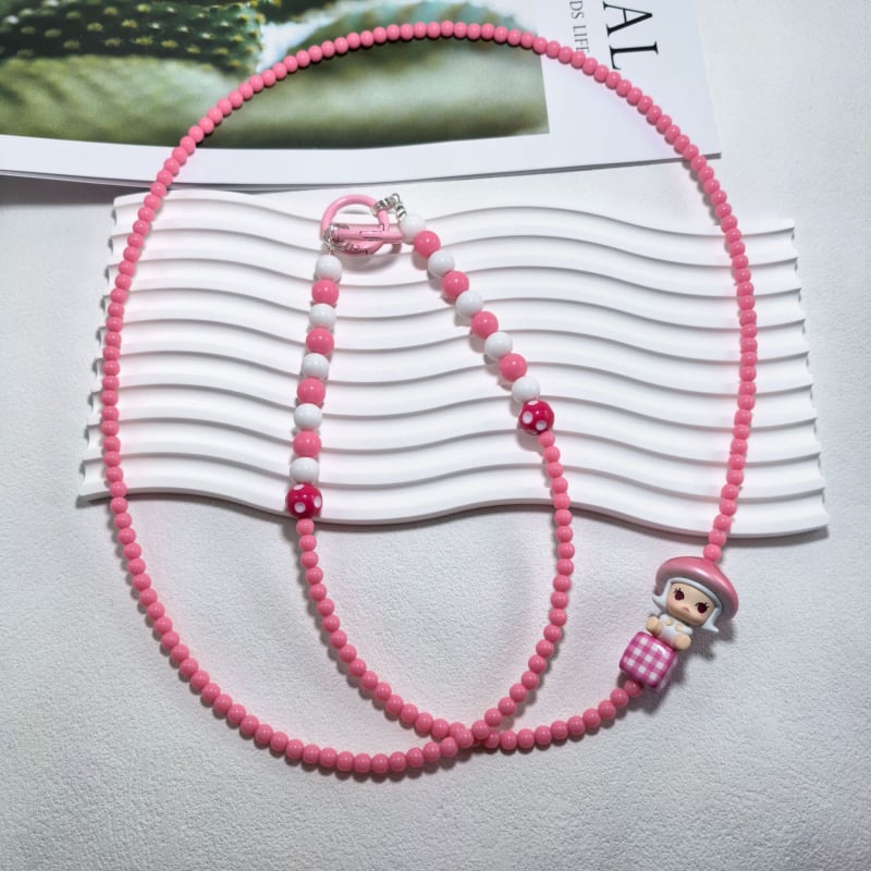 Bubble Mart kaelakee akrüülhelmestega (Akrüül, PVC; Unisex; Geomeetriline kuju; Suvi 2024)