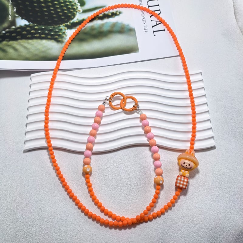 Bubble Mart kaelakee akrüülhelmestega (Akrüül, PVC; Unisex; Geomeetriline kuju; Suvi 2024)