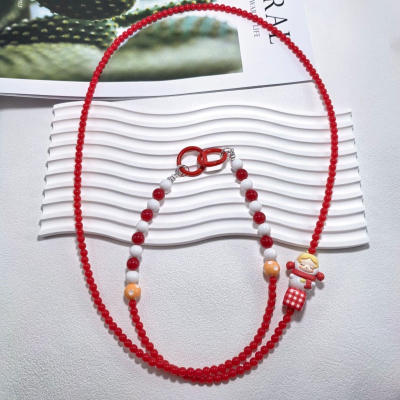 Bubble Mart kaelakee akrüülhelmestega (Akrüül, PVC; Unisex; Geomeetriline kuju; Suvi 2024)