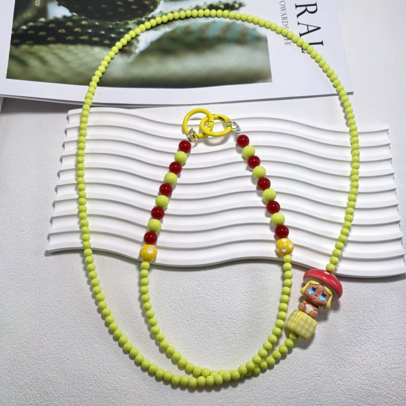 Bubble Mart kaelakee akrüülhelmestega (Akrüül, PVC; Unisex; Geomeetriline kuju; Suvi 2024)