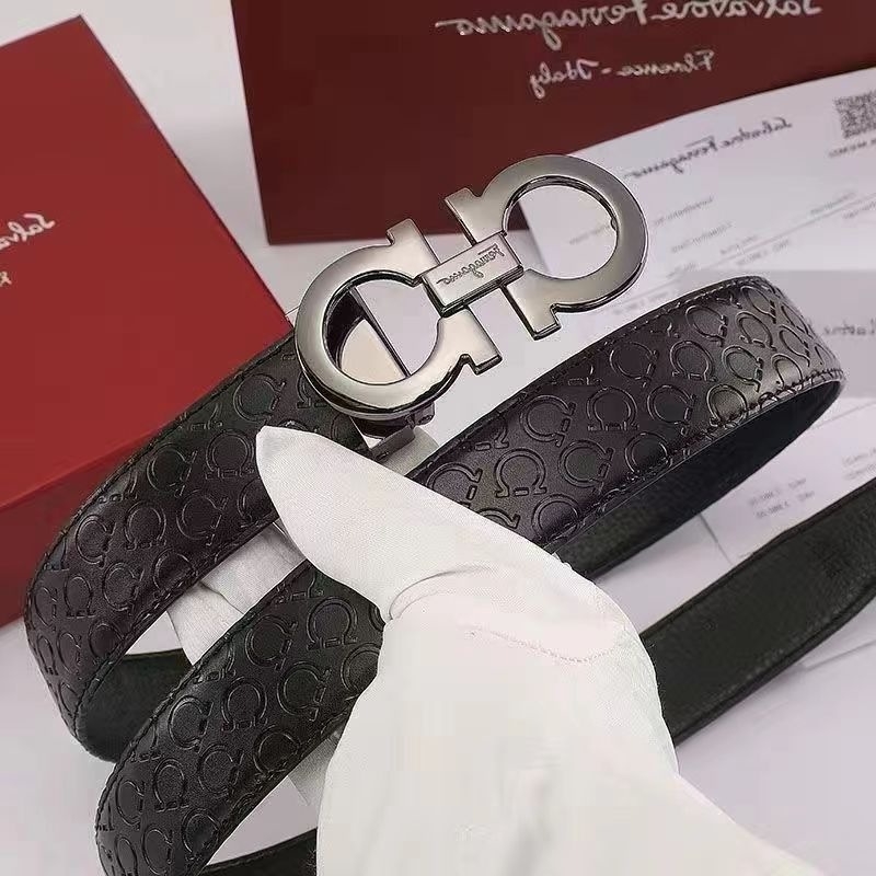 Muški kožni pojas s dvostrukim slojem, kopča u obliku osam, glatko zaključavanje, širina 2–4 cm, poslovno-uglađen stil