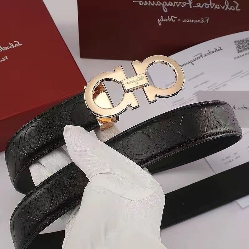 Muški kožni pojas s dvostrukim slojem, kopča u obliku osam, glatko zaključavanje, širina 2–4 cm, poslovno-uglađen stil