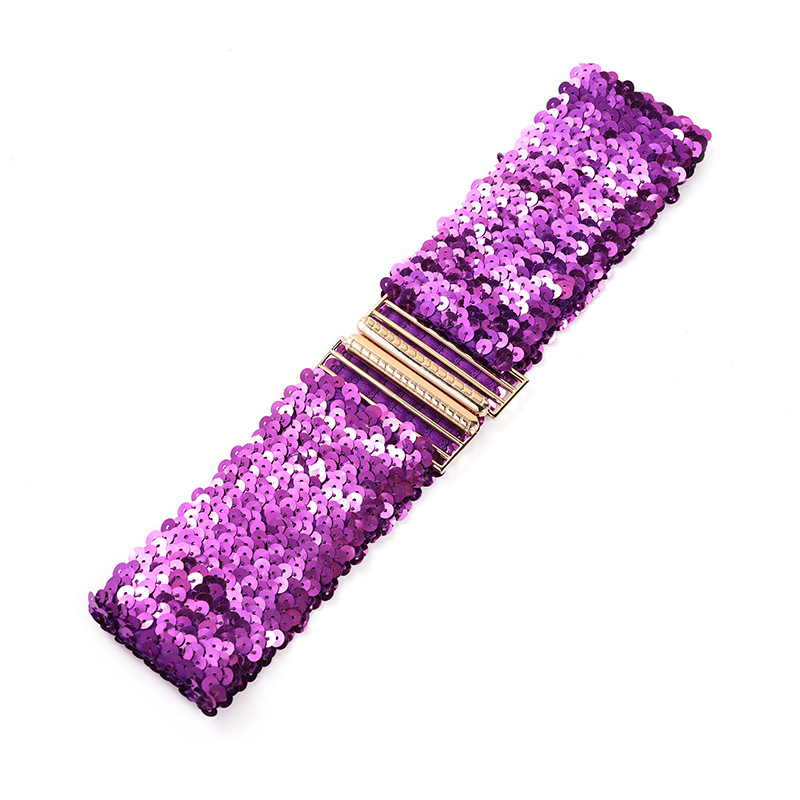Fliterasti pojas za haljinu, elastičan, PET materijal, kopča od legure, širina iznad 4 cm